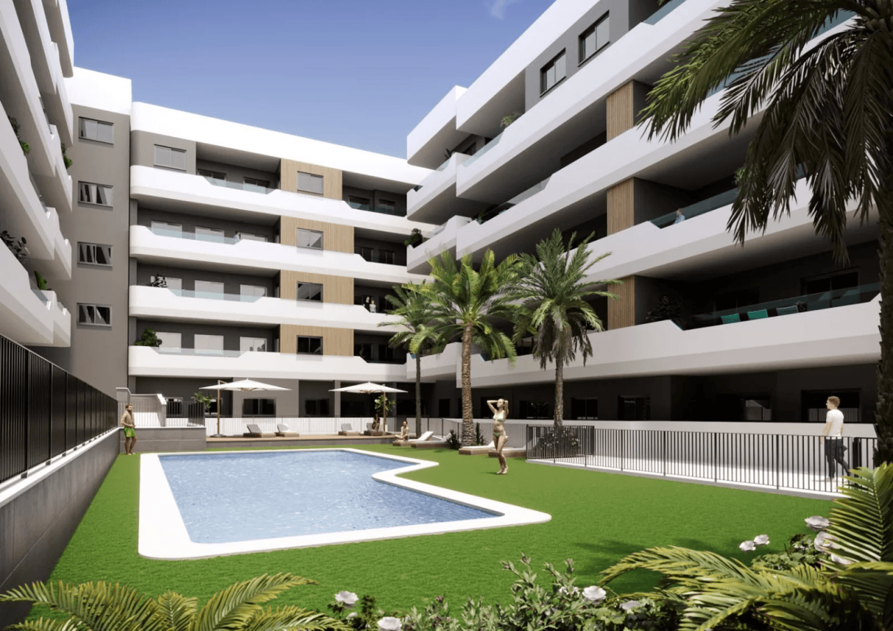 Fantastique appartement de trois chambres à Santa Pola.