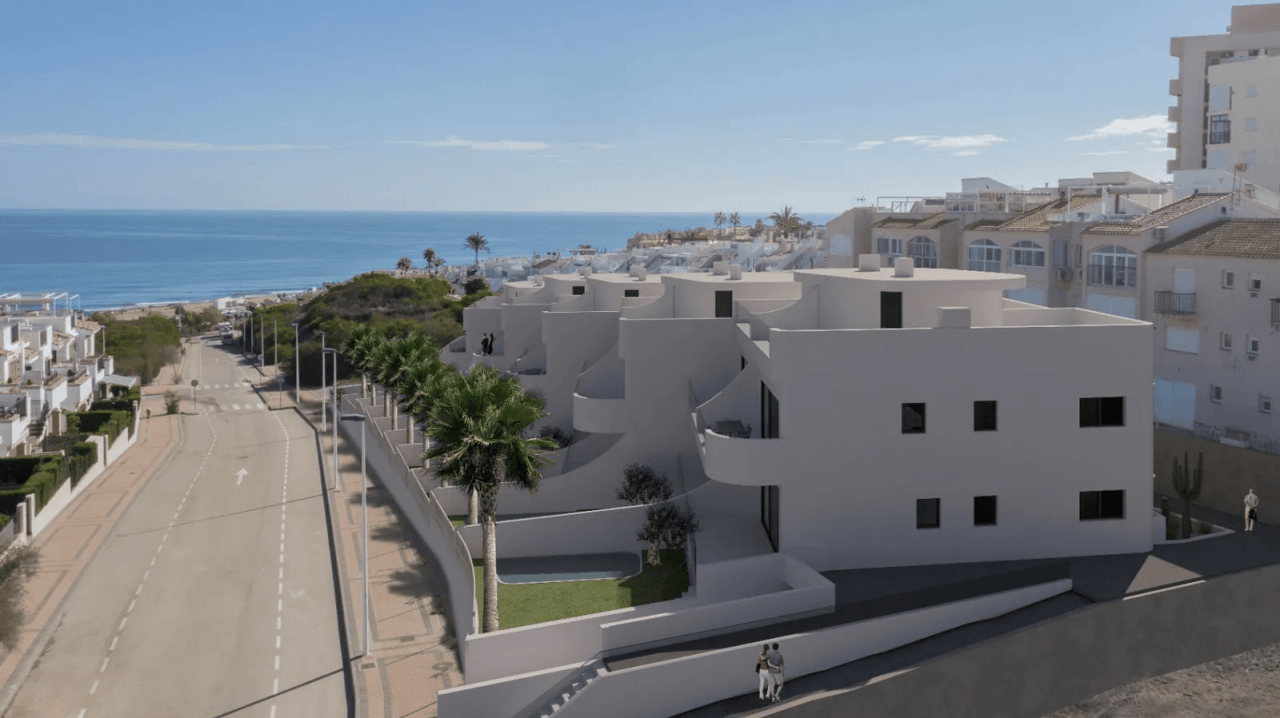 Bungalow de deux chambres à 600 m de la mer à Cabo Cervera.