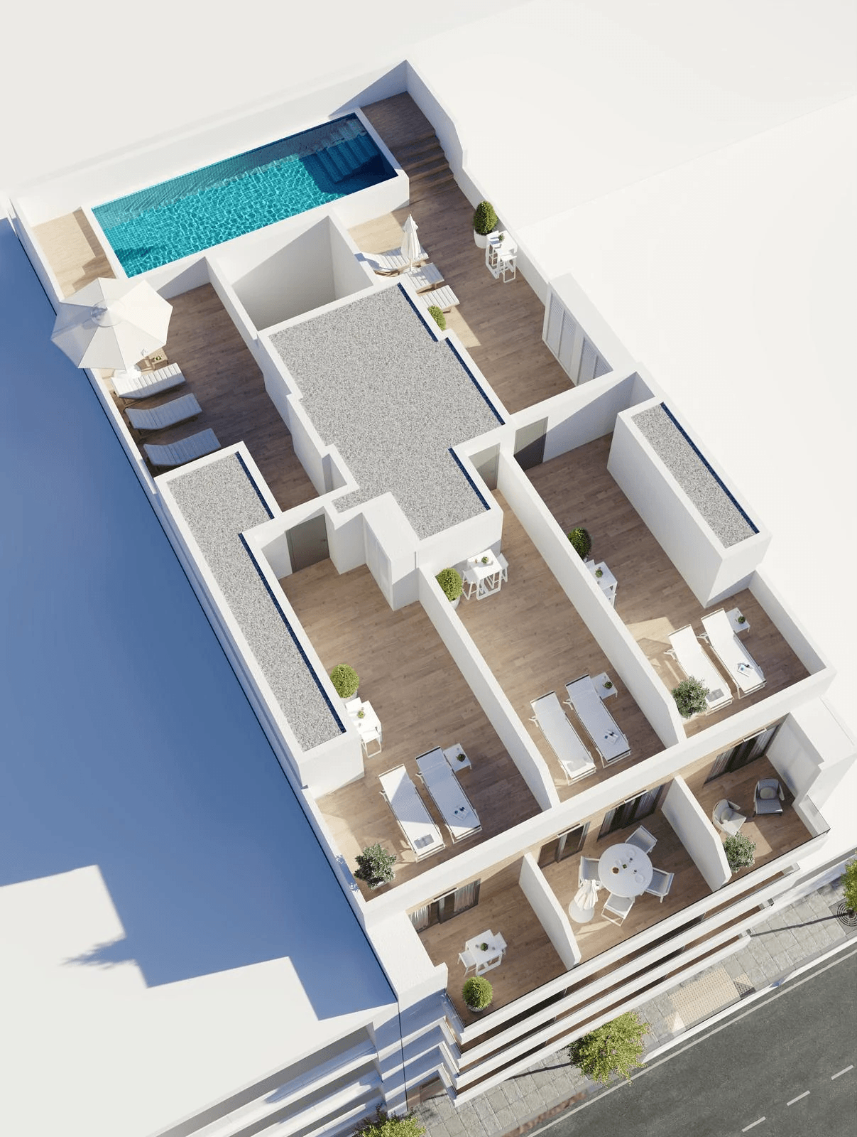 Apartamento moderno en venta con terraza en Torrevieja Centro