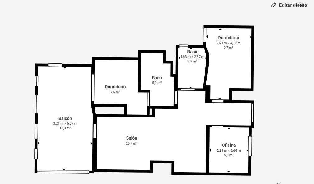 Apartamento en venta de 3 dormitorios en Orihuela Costa